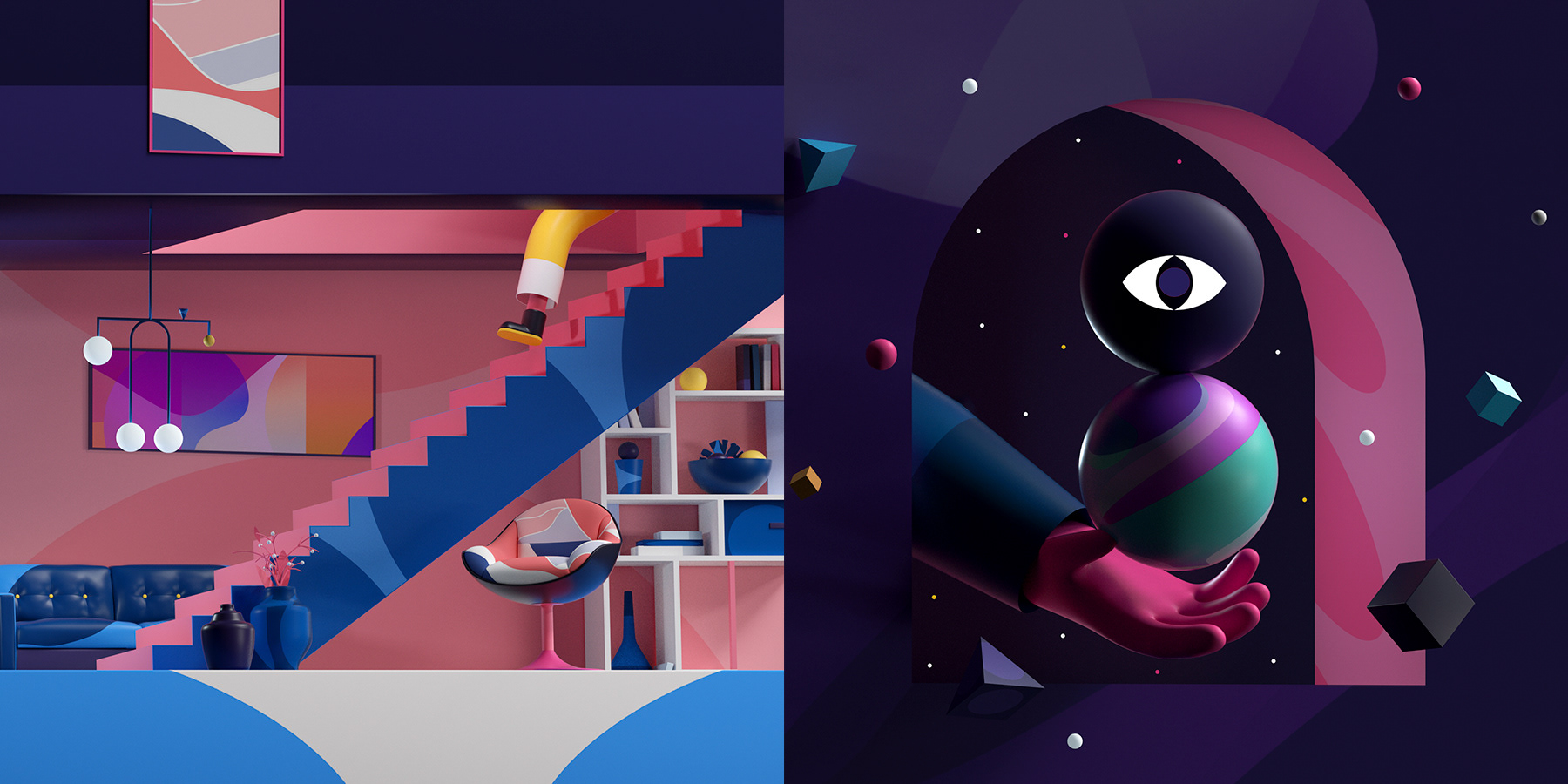 Space  3D 2D colorful ILLUSTRATION  abstract planet Character shapes d (22).jpg