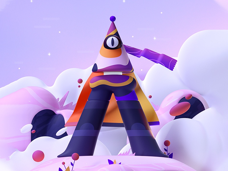 Space Letter A space colors shape graphic illustration letter 36days 3.jpg