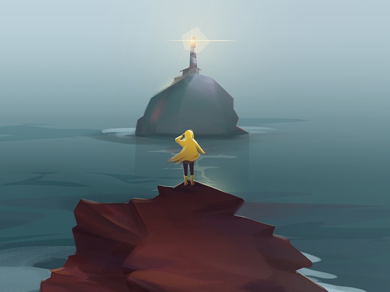 A World Beyond nature ocean light design illustration painting backgro.jpg