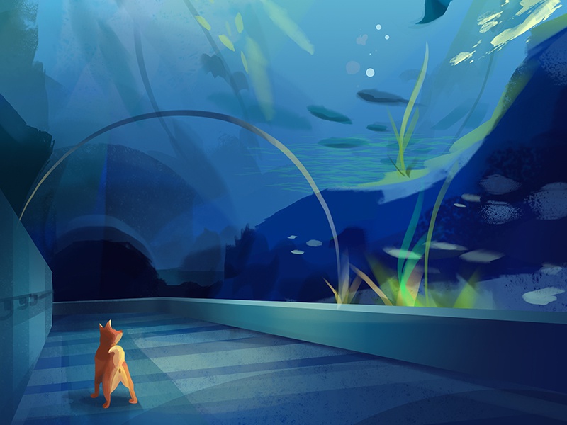 Aquarium, Part 2 photoshop light ocean sea illustration design paintin.jpg