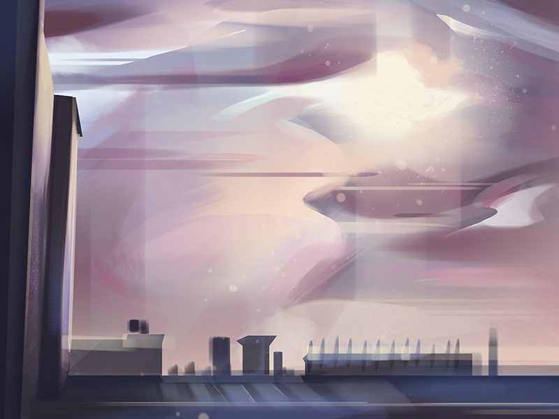 Beginning background environment design illustration study sunrise sun.jpg