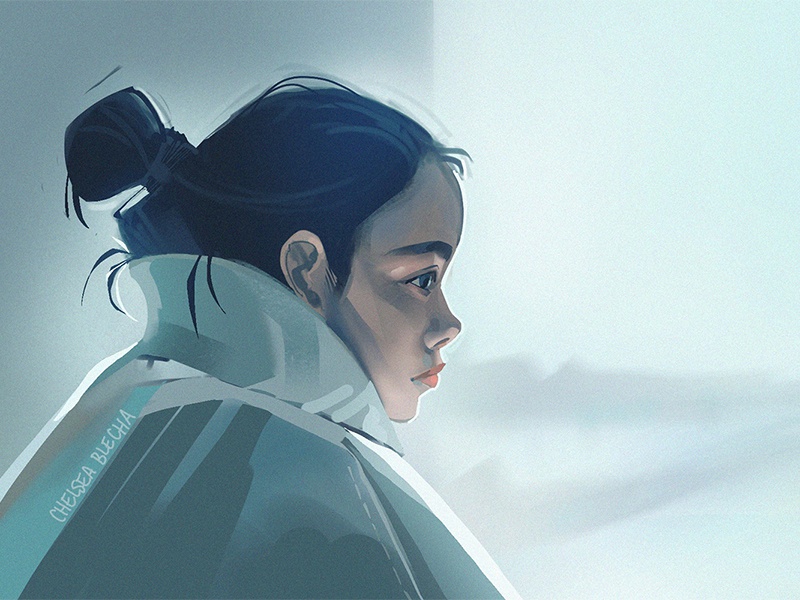 Blue environment design portrait character design ocean graphic concep.jpg