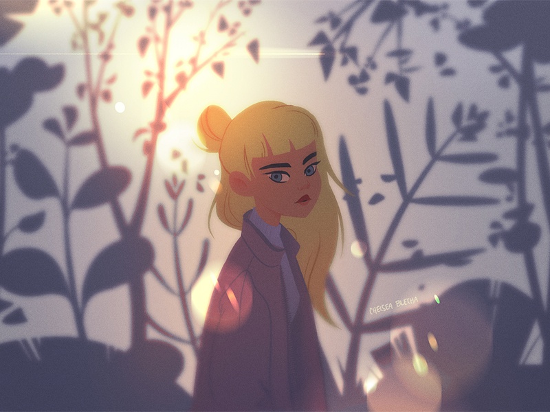 Innocence background design sunset environment design nature graphic p.jpg