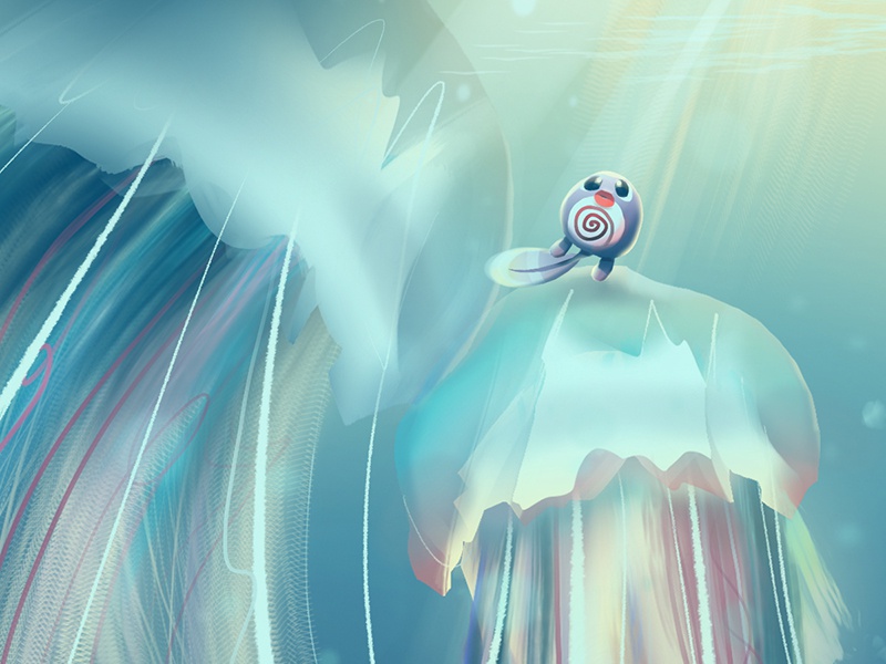 Jellyfish Fields painting light sea ocean pokemon design background il.jpg