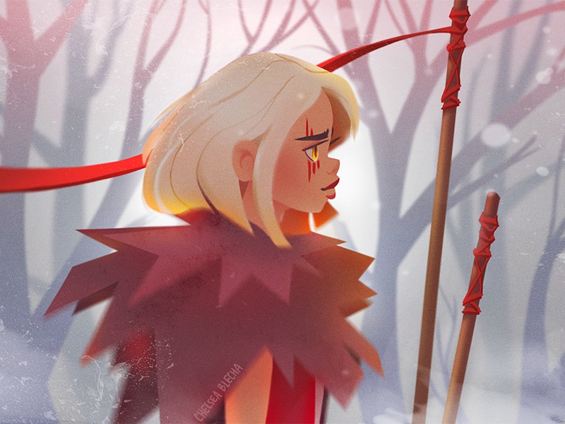 SheWolf girl background design environment design nature graphic photo.jpg