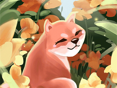 Tenshi Wink design illustration gif ipad photoshop motion after effect.gif