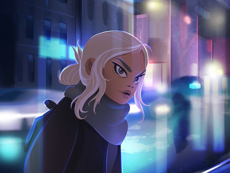 The City character city light design illustration painting background.jpg