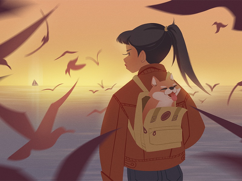 Warm Goodbyes character environment painting design illustration conce.jpg