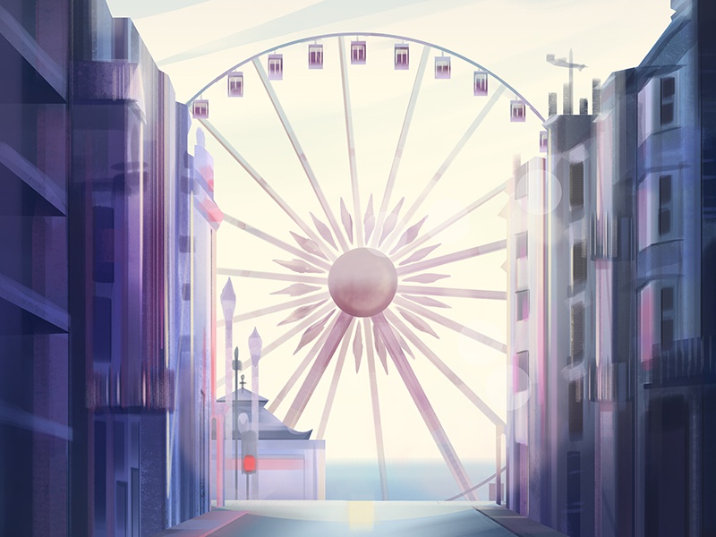 Wheel ferris wheel fair background background design light environment.jpg