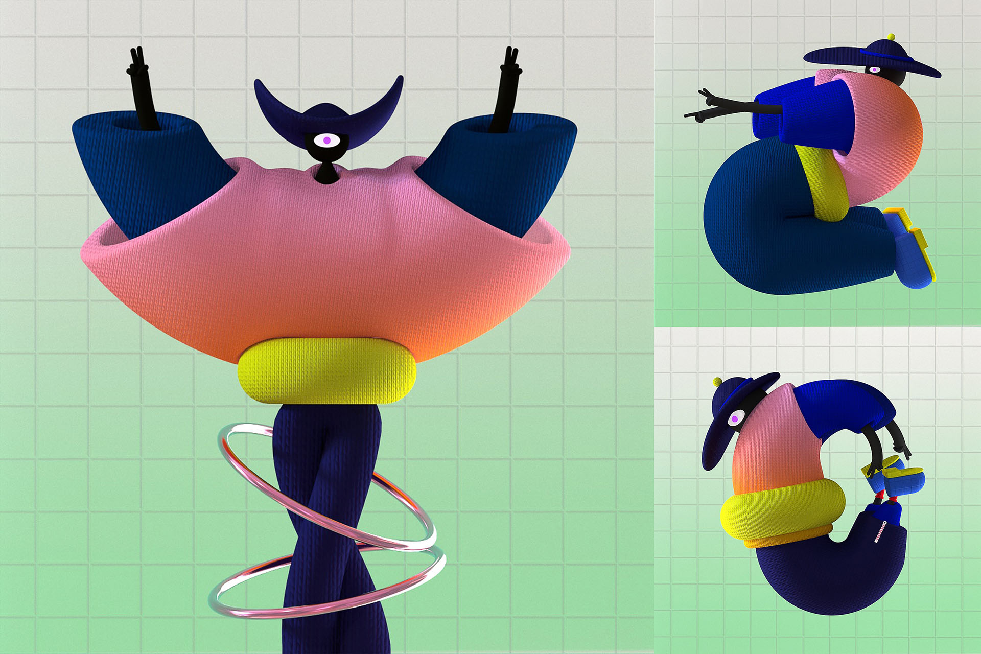 2D 36days 36daysoftype 3D art cute house ILLUSTRATION  letter colors (9).jpg
