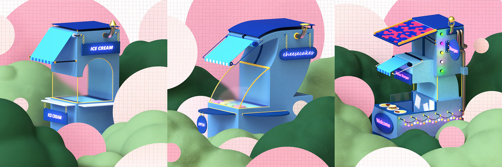 2D 36days 36daysoftype 3D art cute house ILLUSTRATION  letter colors (10).jpg