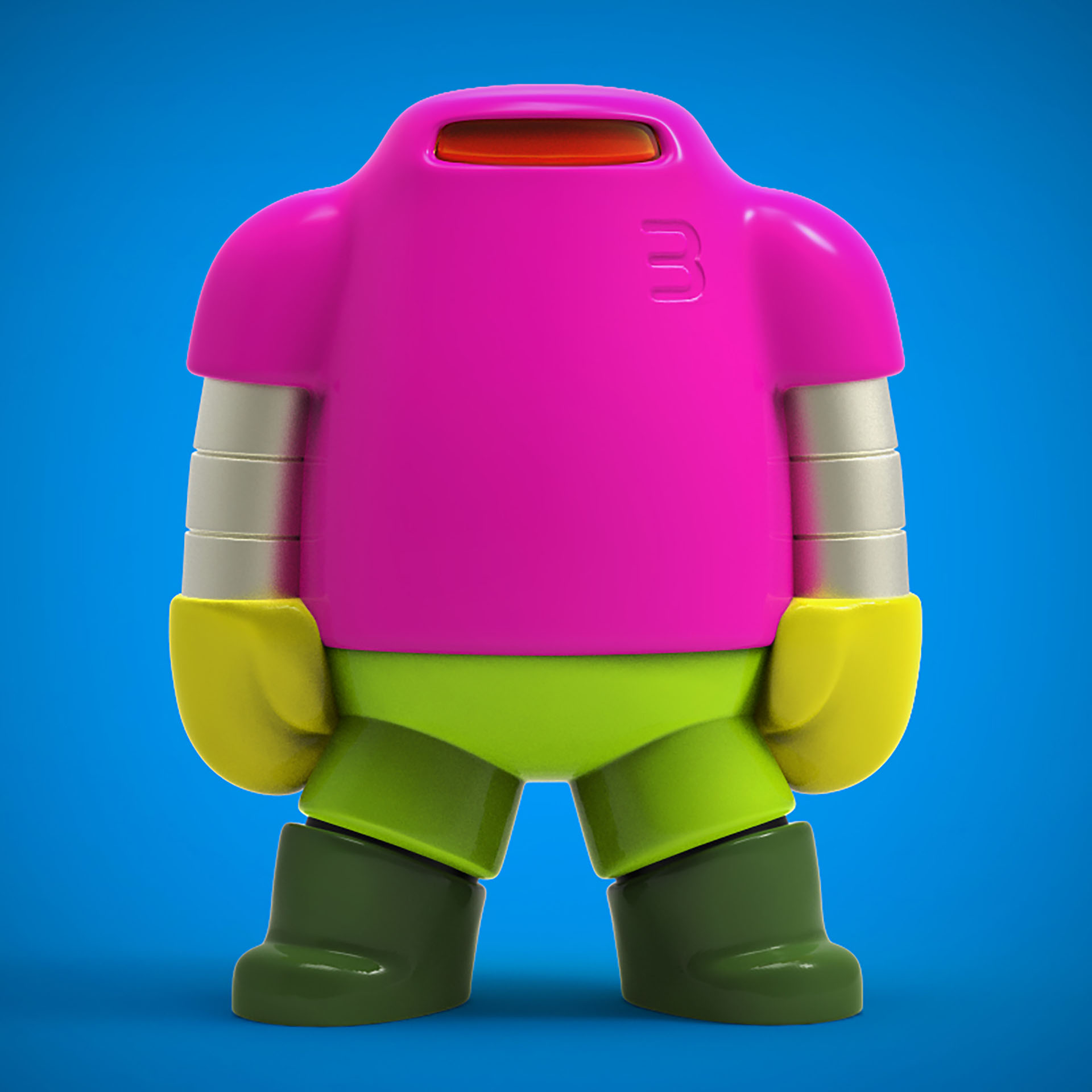 inktober botober robots robot toy Maya keyshot3d 3D rendering (3).jpg