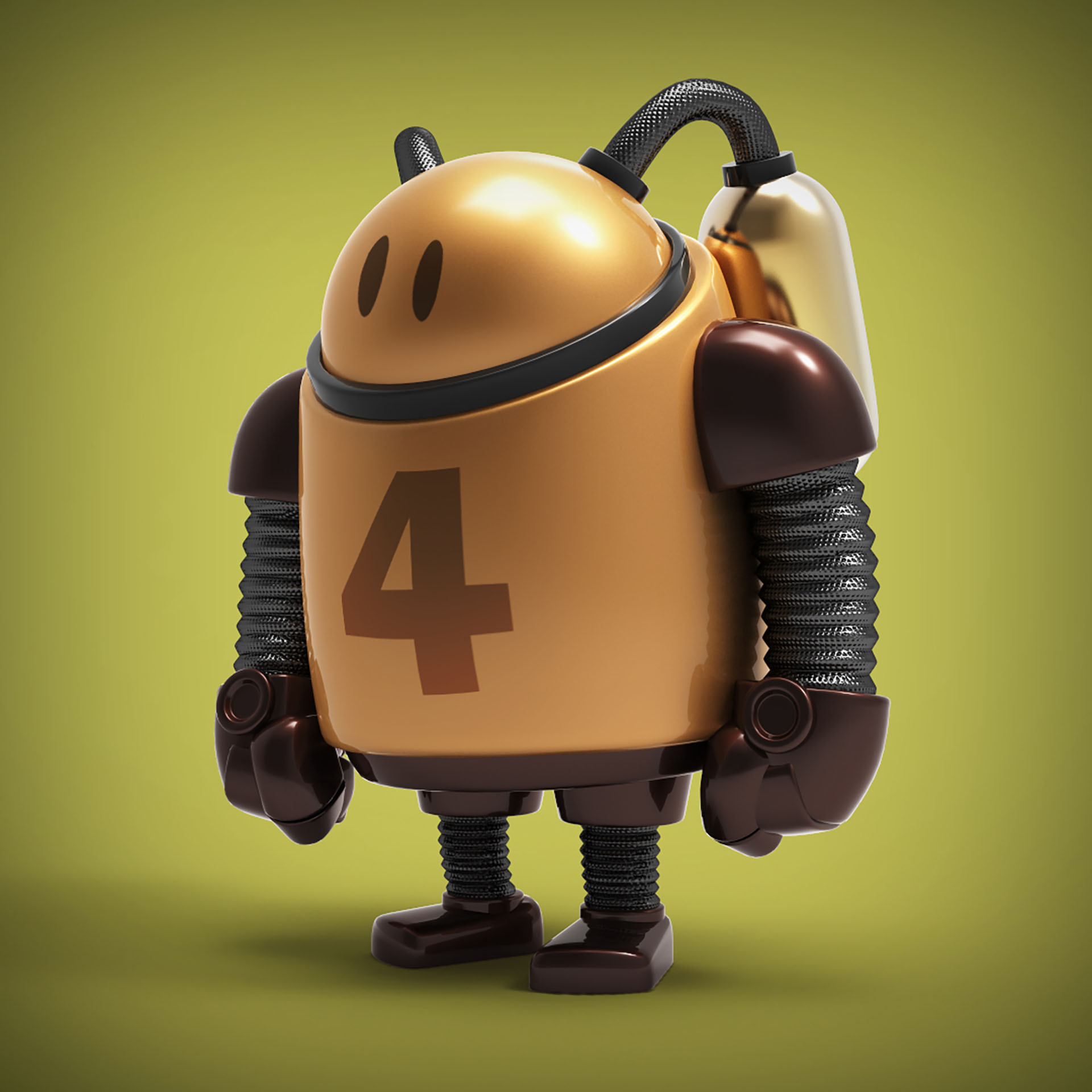 inktober botober robots robot toy Maya keyshot3d 3D rendering (4).jpg