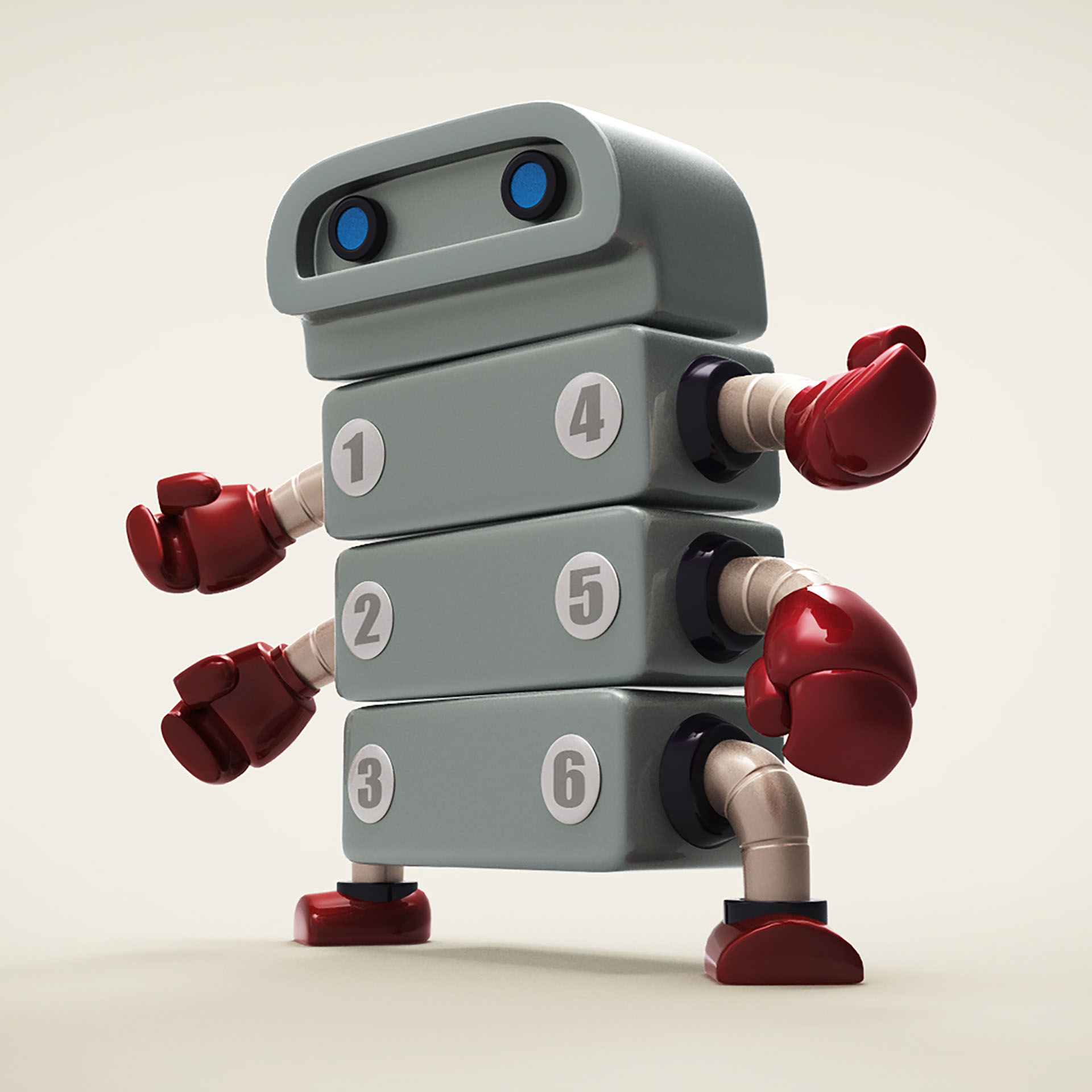 inktober botober robots robot toy Maya keyshot3d 3D rendering (6).jpg