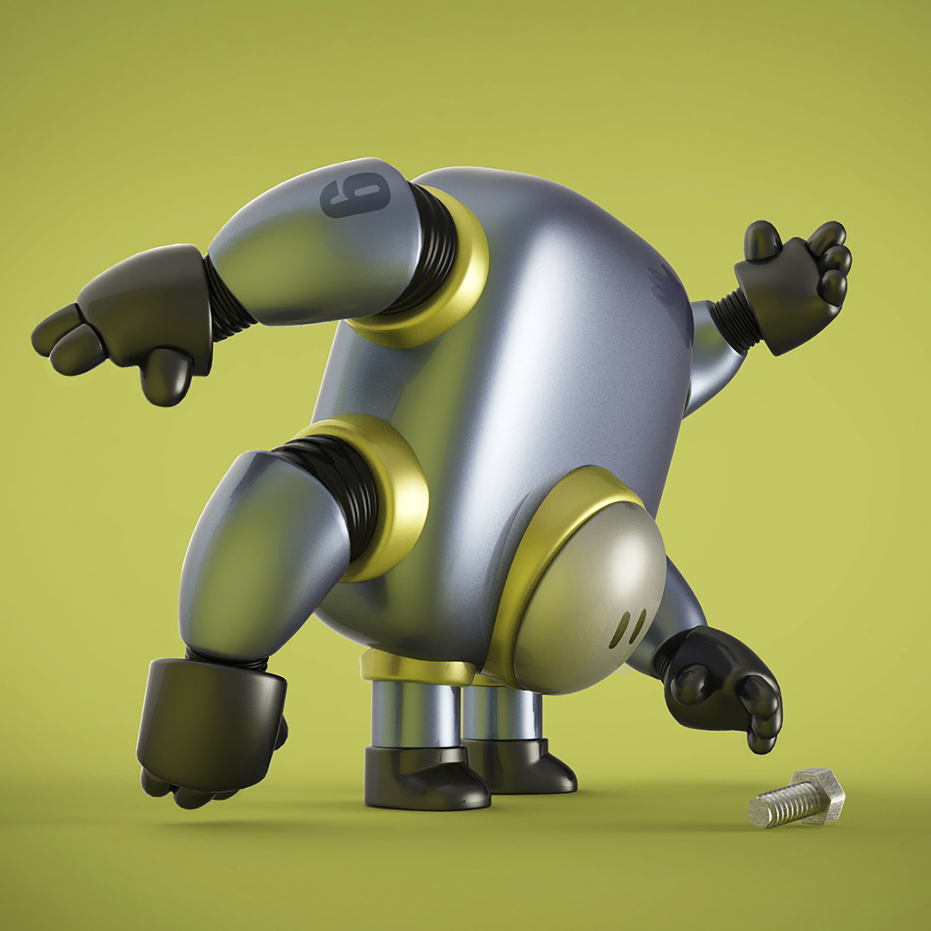 inktober botober robots robot toy Maya keyshot3d 3D rendering (14).jpg