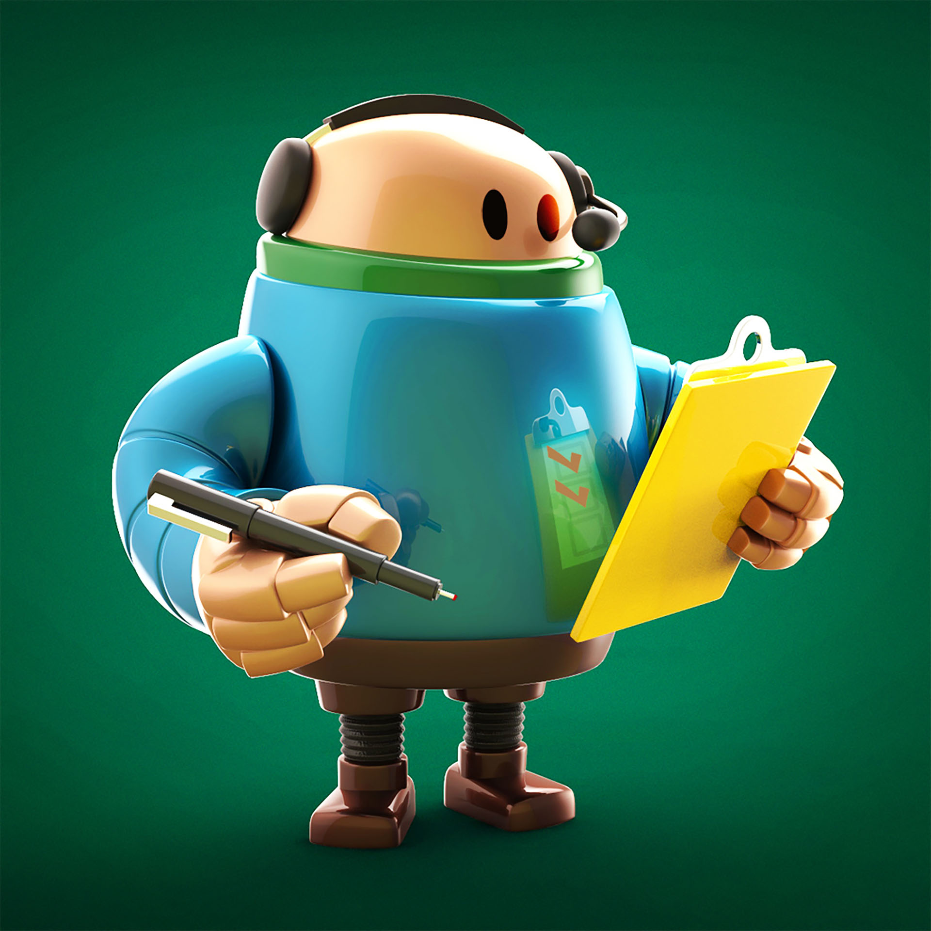 inktober botober robots robot toy Maya keyshot3d 3D rendering (17).jpg