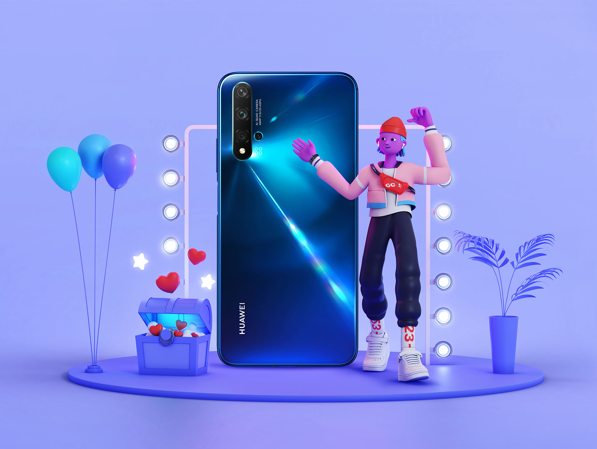 brand Character colorful Fashion  feature huawei ILLUSTRATION  inspira (5).jpg
