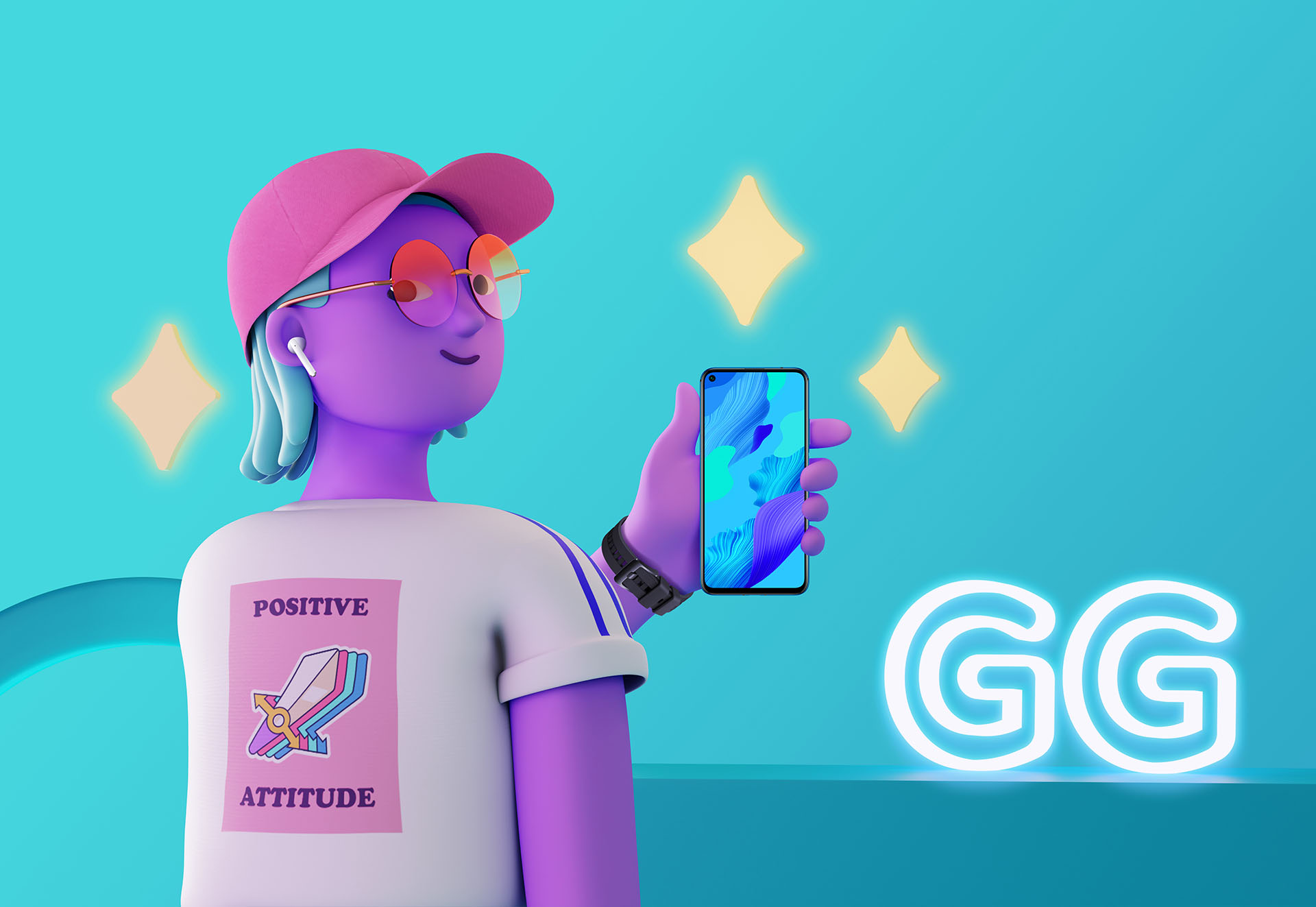 brand Character colorful Fashion  feature huawei ILLUSTRATION  inspira (7).jpg