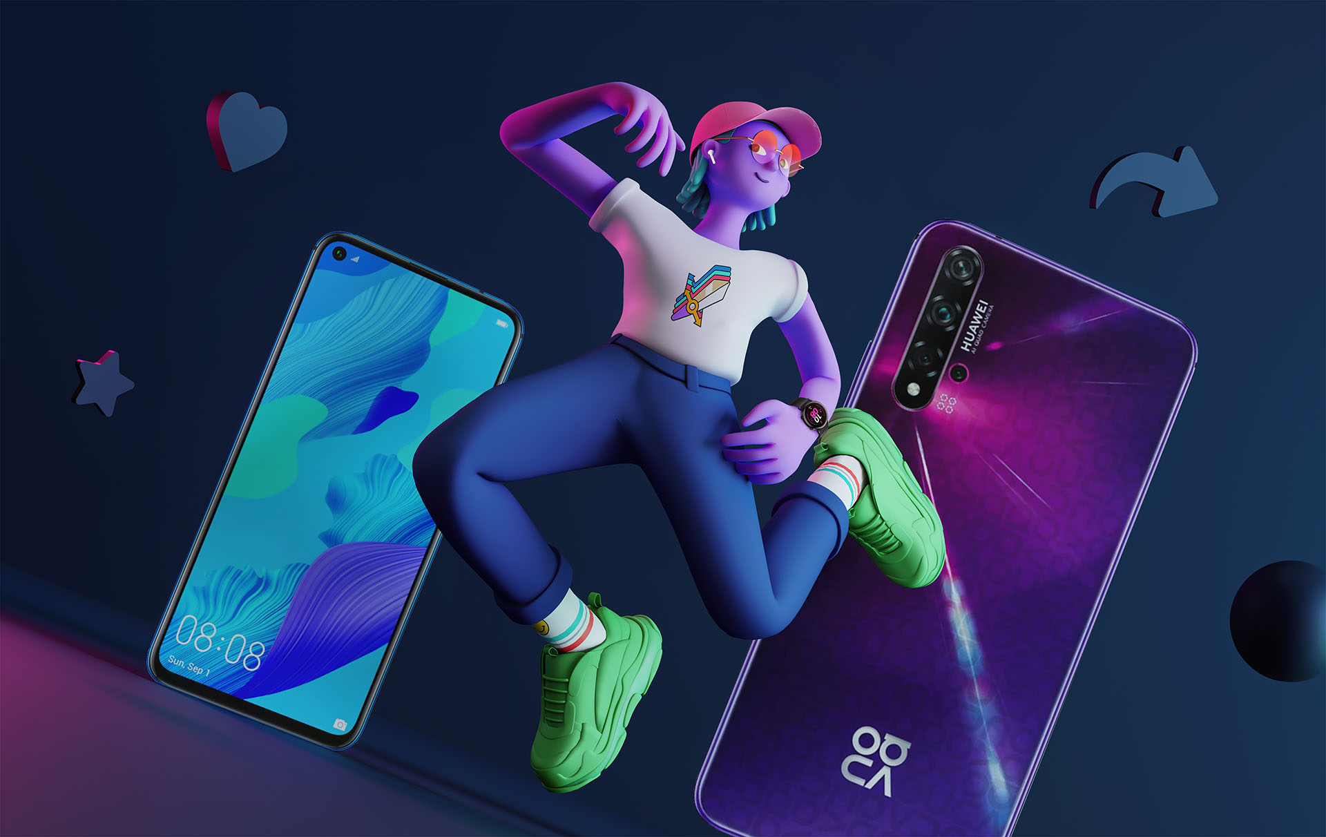 brand Character colorful Fashion  feature huawei ILLUSTRATION  inspira.jpg
