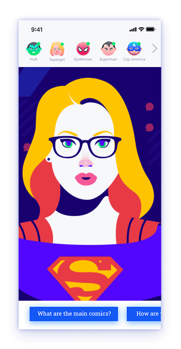 Chat Heroes - experience on Behance (26).gif