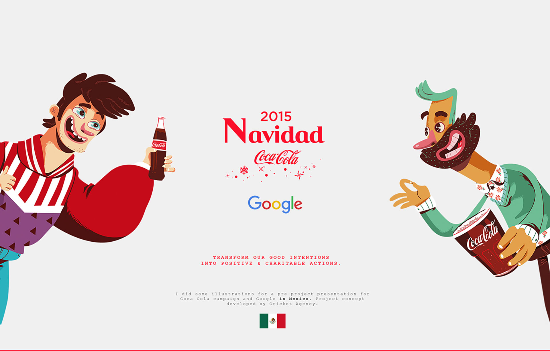 Coca Cola coke navidad christimas Character flat google creative Techn.jpg