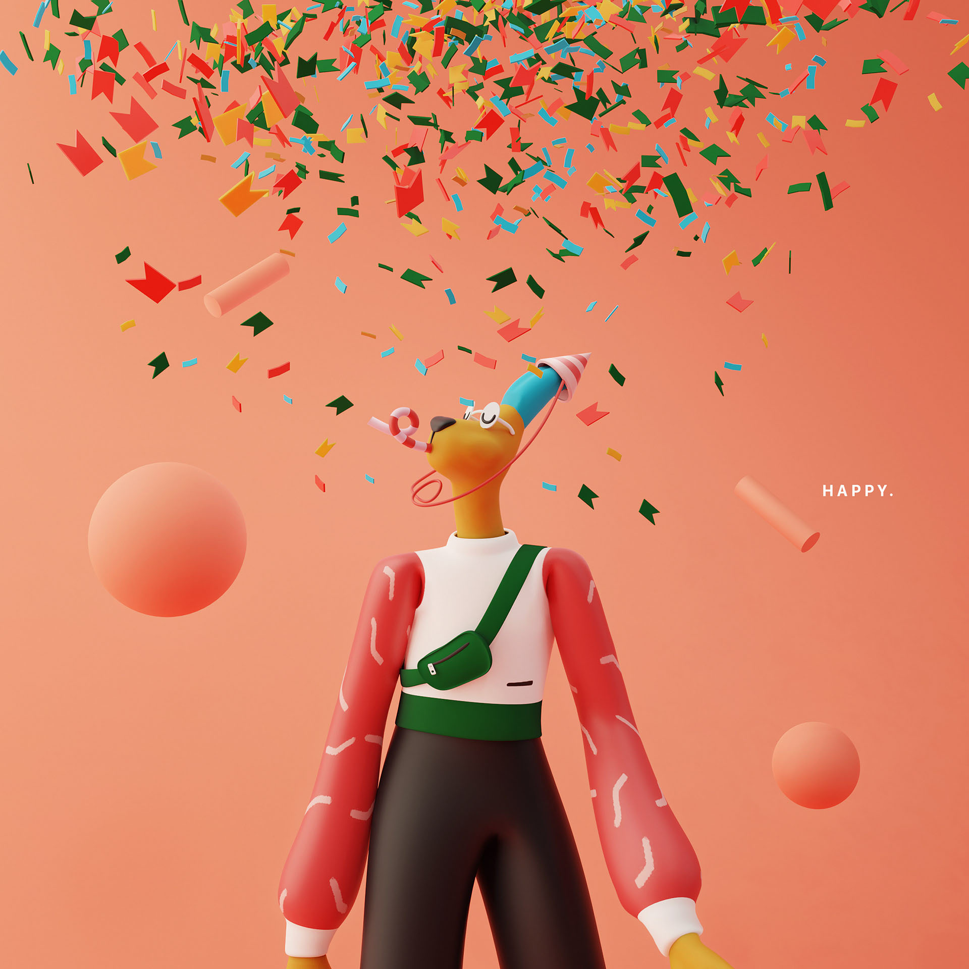 design inspiration 3D Character huawei cinema4d Advertising  creative (9).jpg