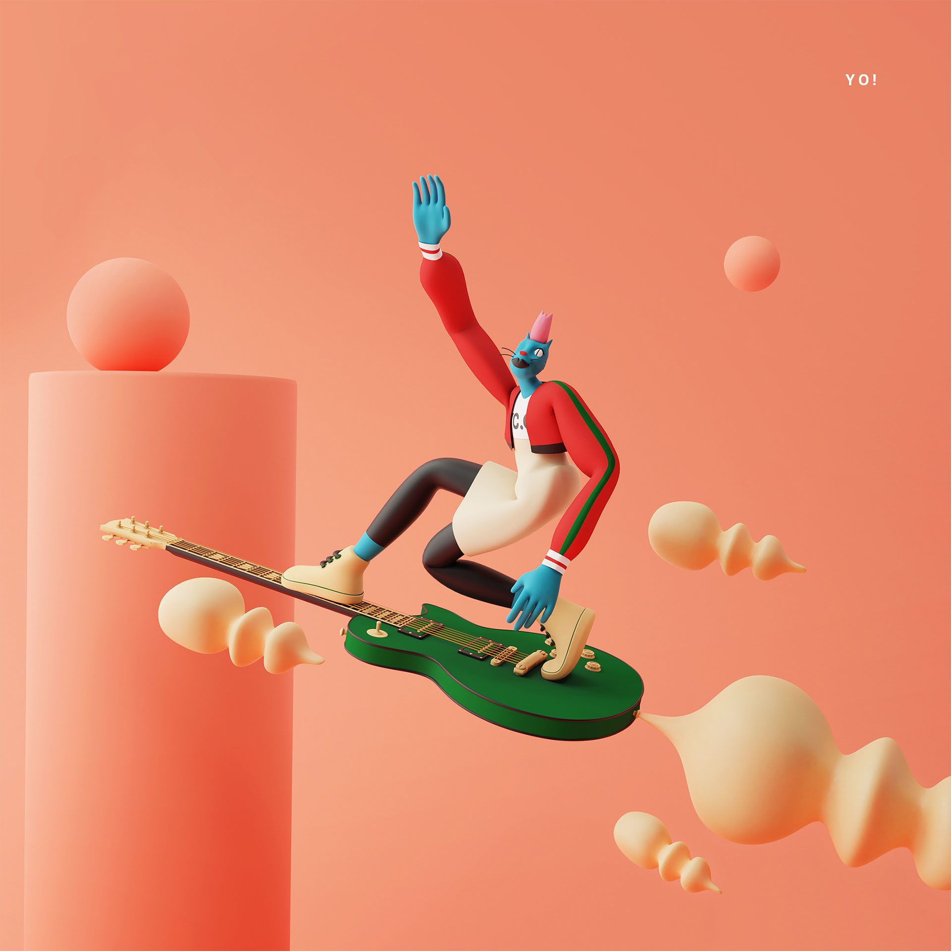 design inspiration 3D Character huawei cinema4d Advertising  creative (15).jpg