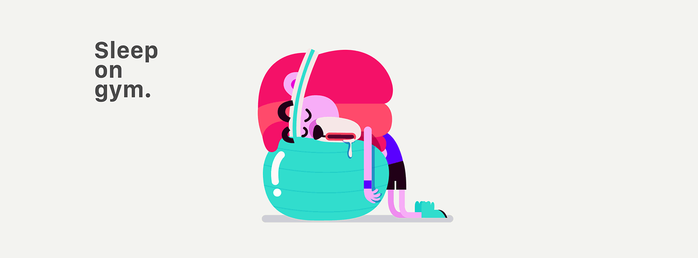 google Allo sticker design Creativity trends creative flat innovation (9).gif