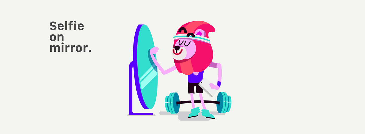 google Allo sticker design Creativity trends creative flat innovation (8).gif