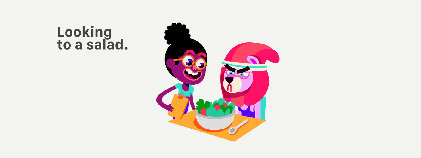google Allo sticker design Creativity trends creative flat innovation (10).gif