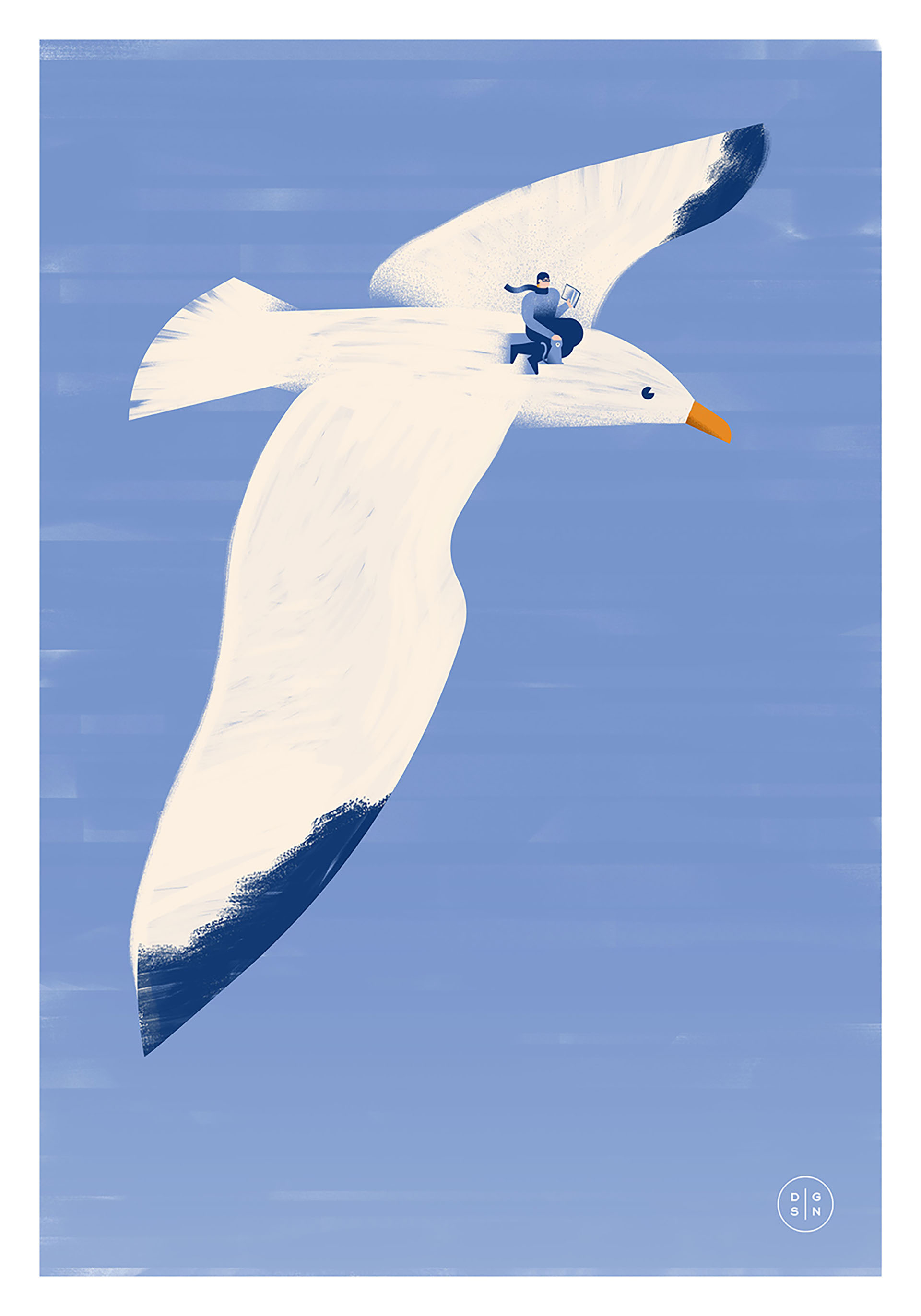 Cat ILLUSTRATION  poster read Reading seagull sepulveda.jpg