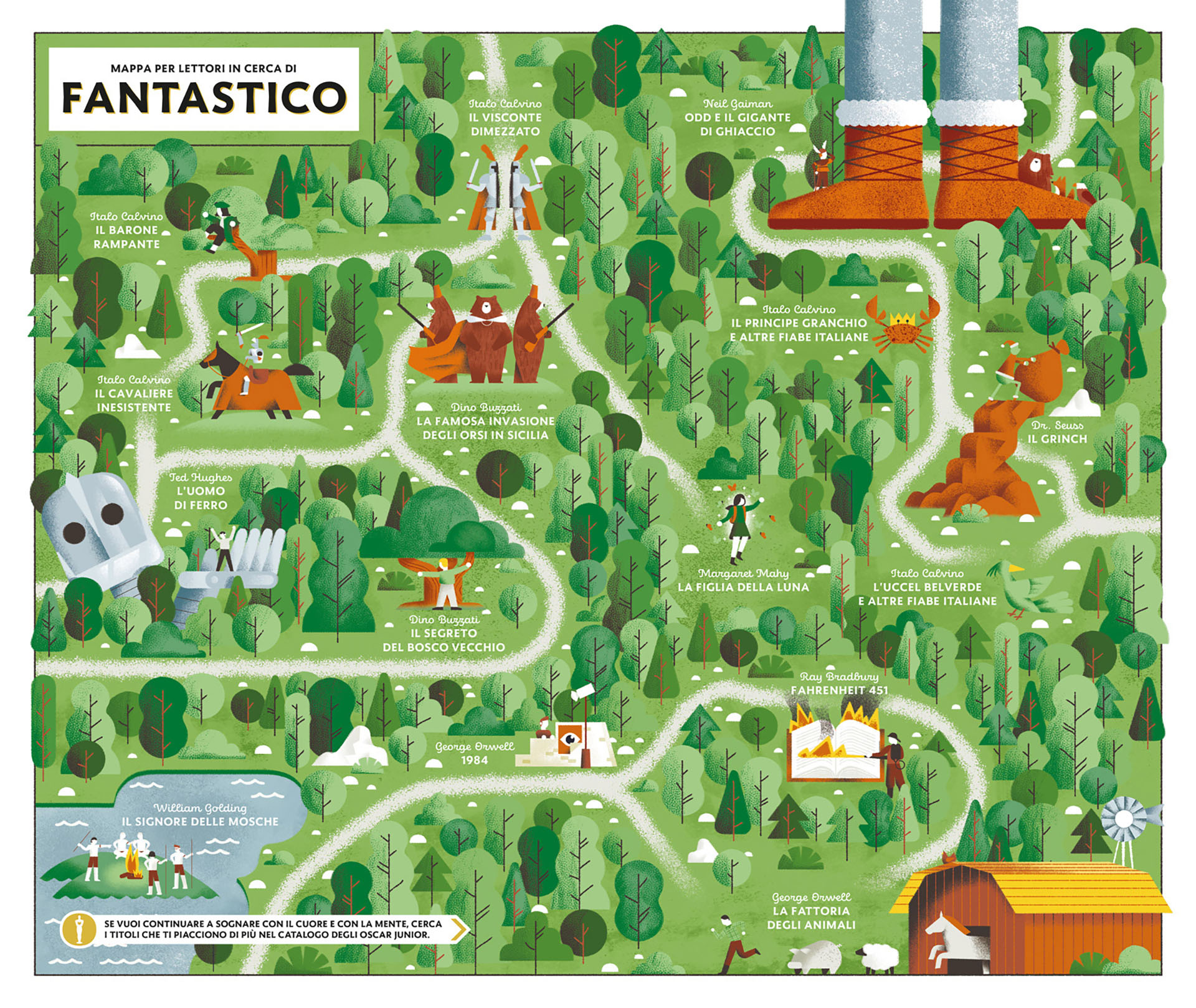 book Conceptual Map illustrated map ILLUSTRATION  literature map maps.jpg