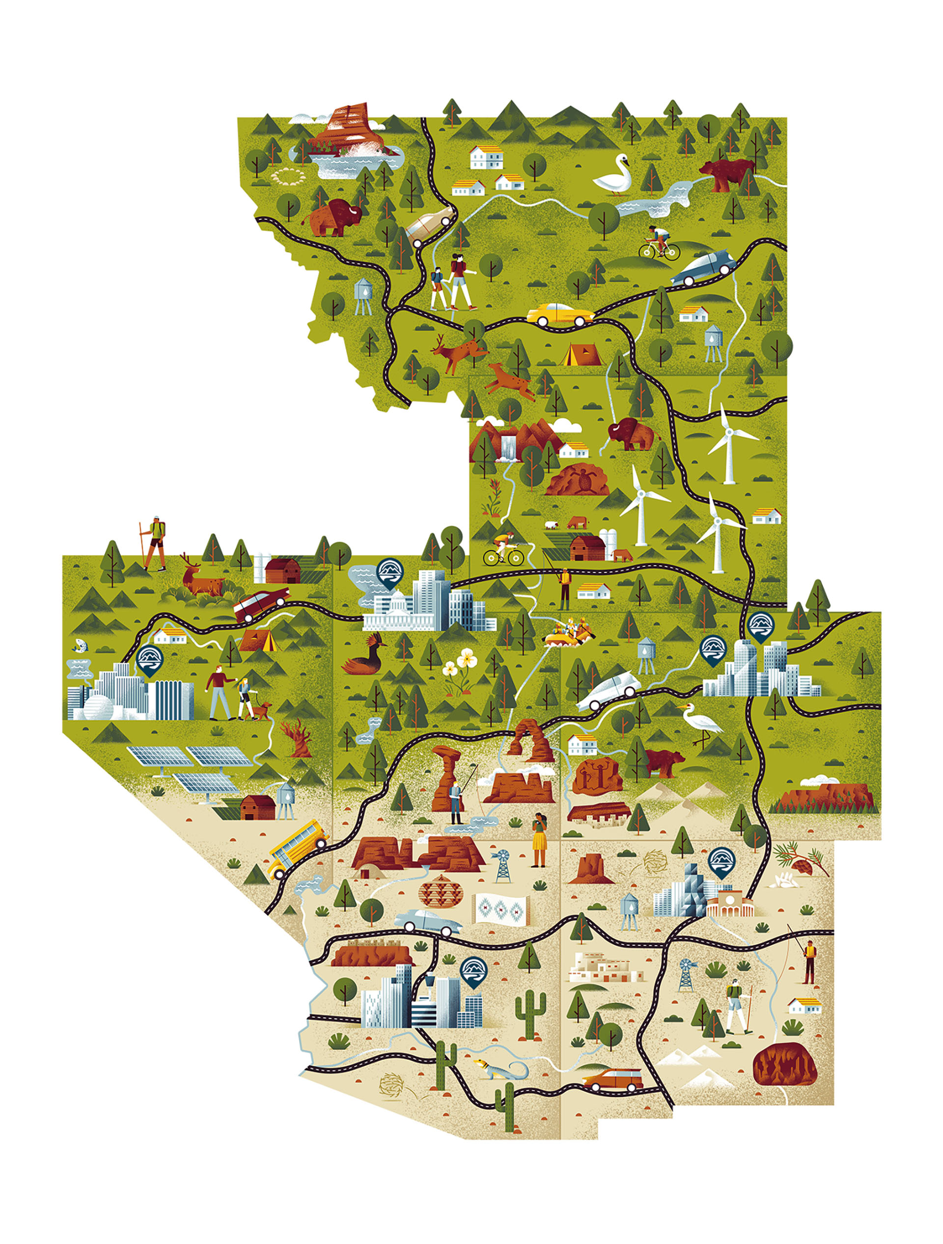 brochure climate change conservation ILLUSTRATION  map Nature nature i.jpg
