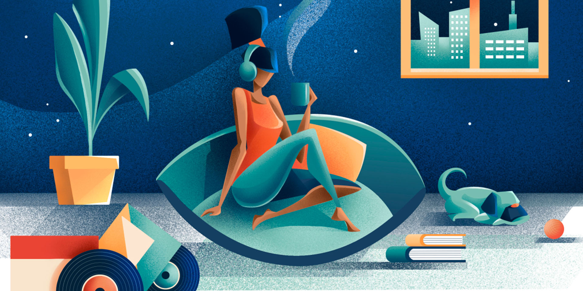 Illustrations for Quartz homepage and app on Behance.jpg
