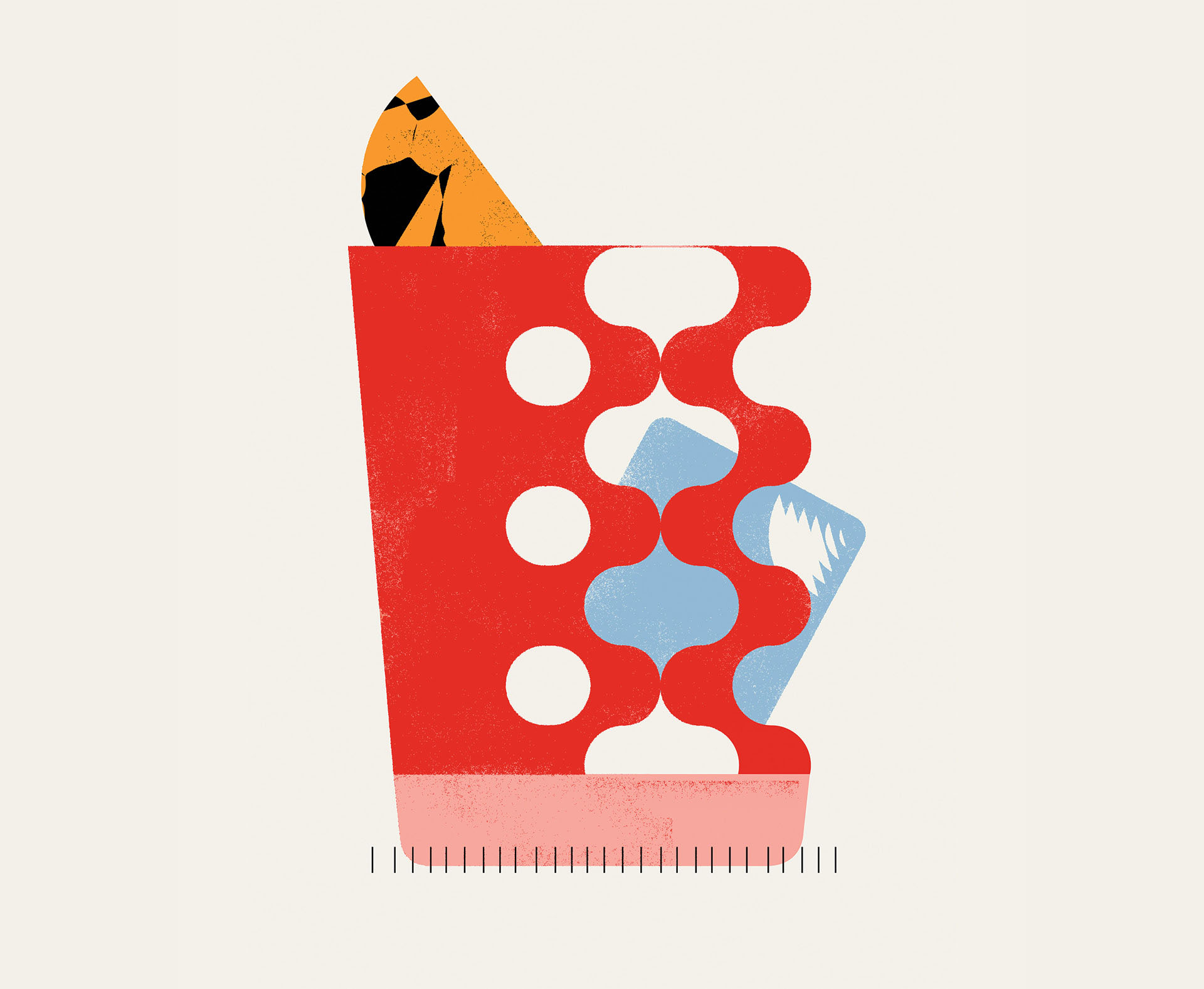advertisement Campari coctail colorful Food  Fun ILLUSTRATION  Minimal.jpg