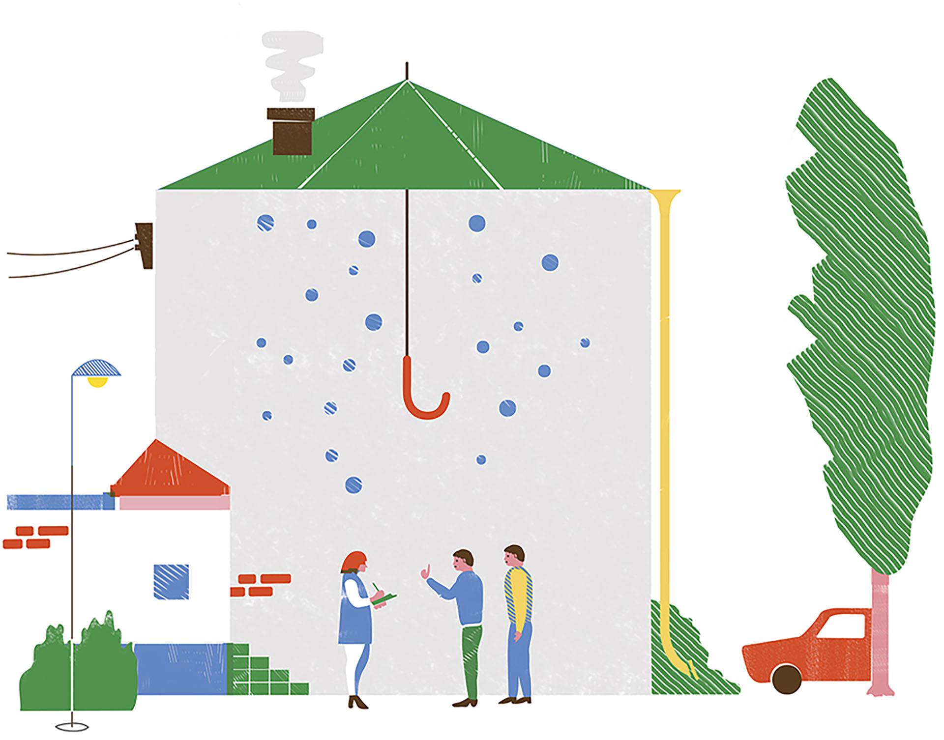 building people Tree  Umbrella rain Miscommunication texture car PUBLI.jpg