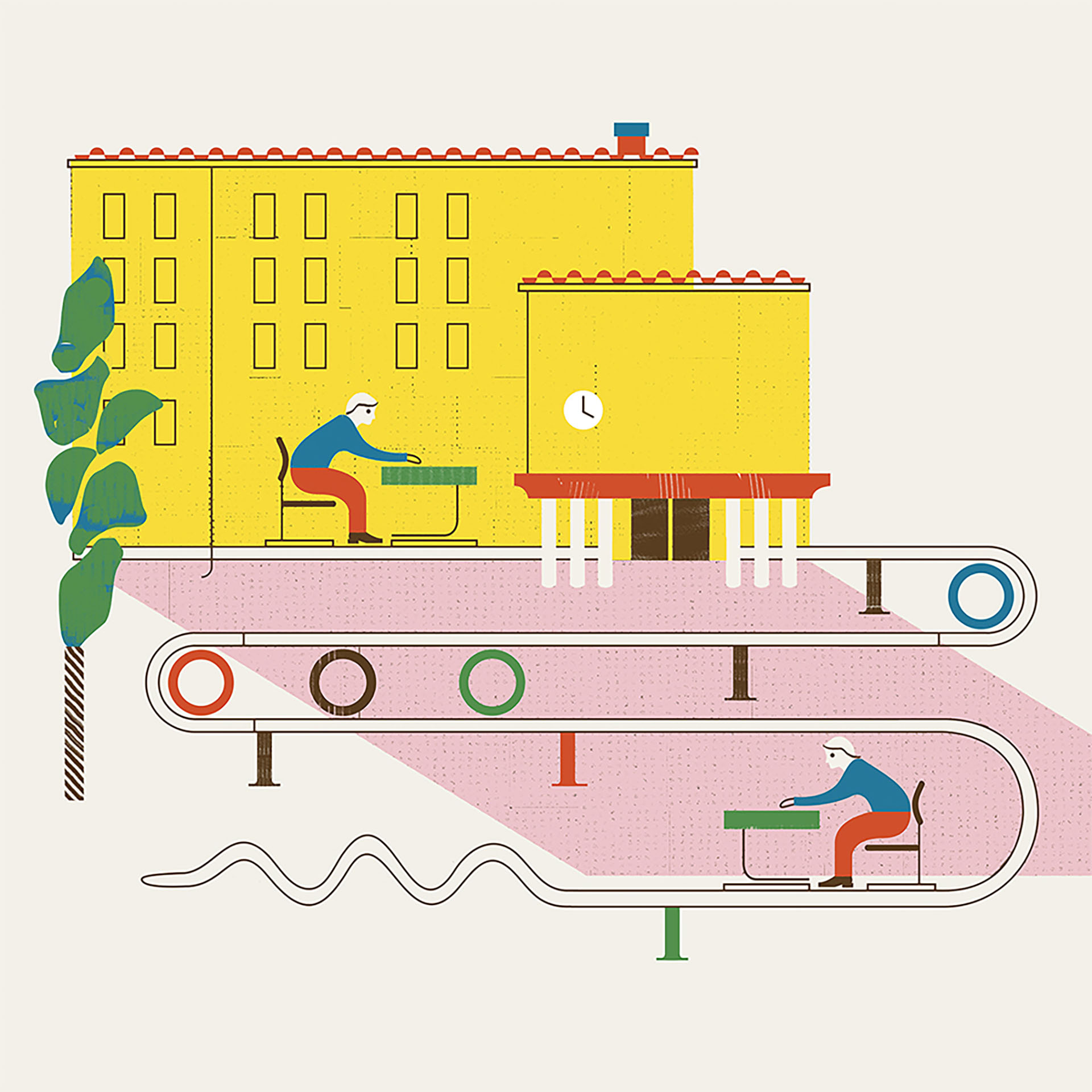 school kids factory Education building industrial texture Colourful  s.jpg