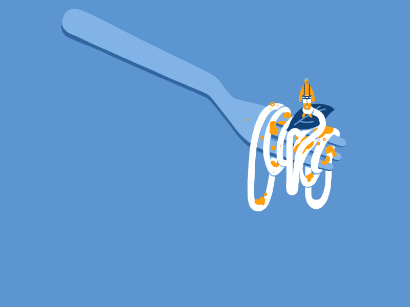 Food  sport extreme ILLUSTRATION  conceptual ADV editorial characters (4).gif