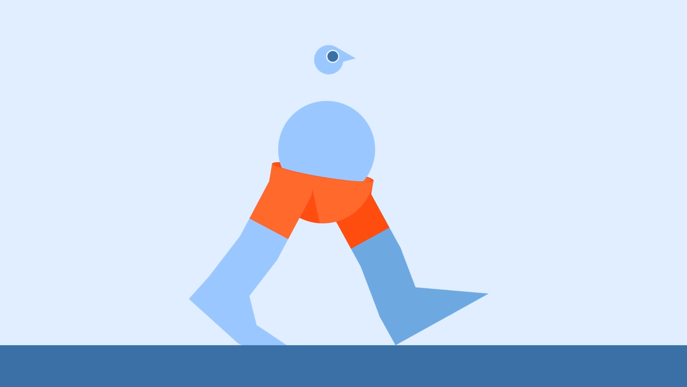 Character ball walk cycle Fall bouncing Follow Through rigging motion (4).gif