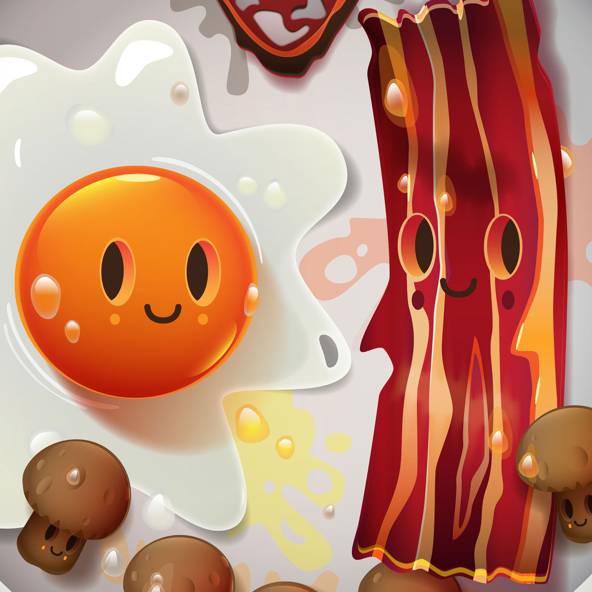 Food  eggs bacon Pizza cake Fun spaghetti Sushi ham steak chips Soup (3).jpg