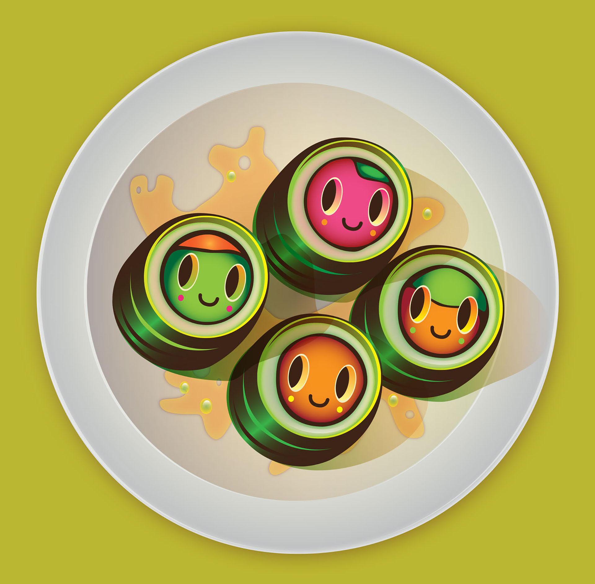Food  eggs bacon Pizza cake Fun spaghetti Sushi ham steak chips Soup (5).jpg