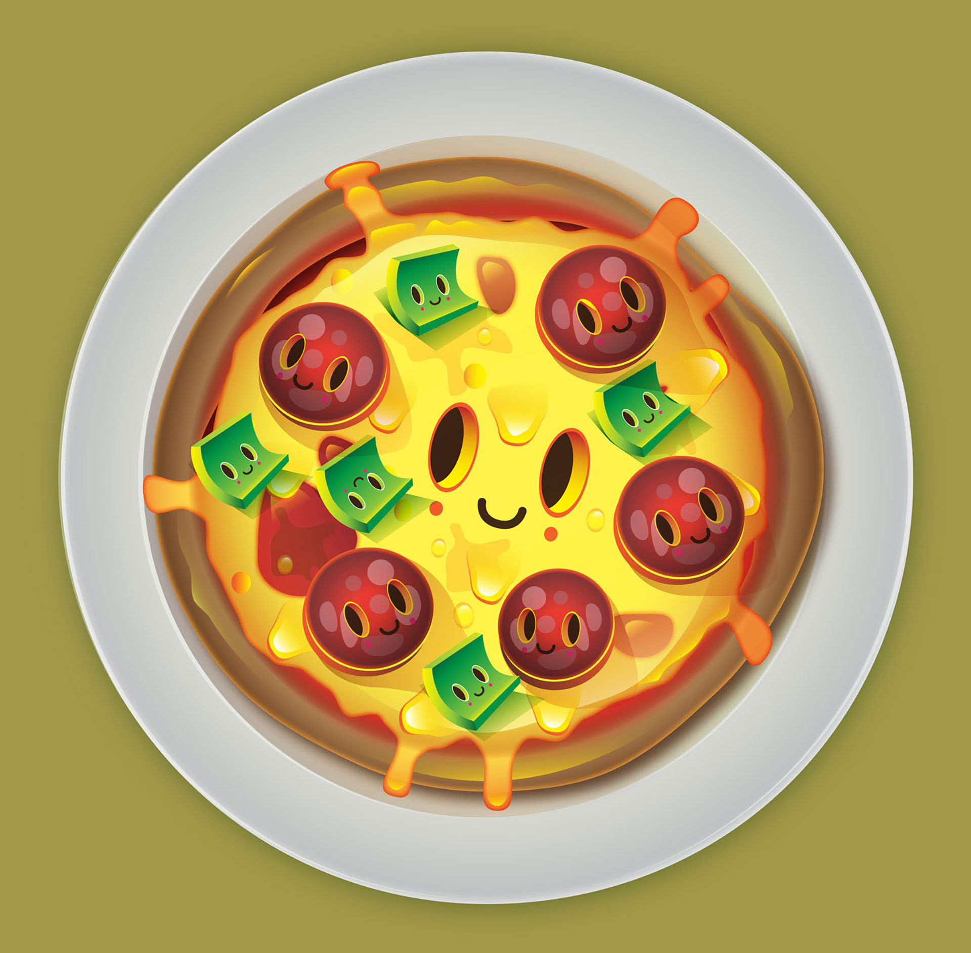 Food  eggs bacon Pizza cake Fun spaghetti Sushi ham steak chips Soup (8).jpg