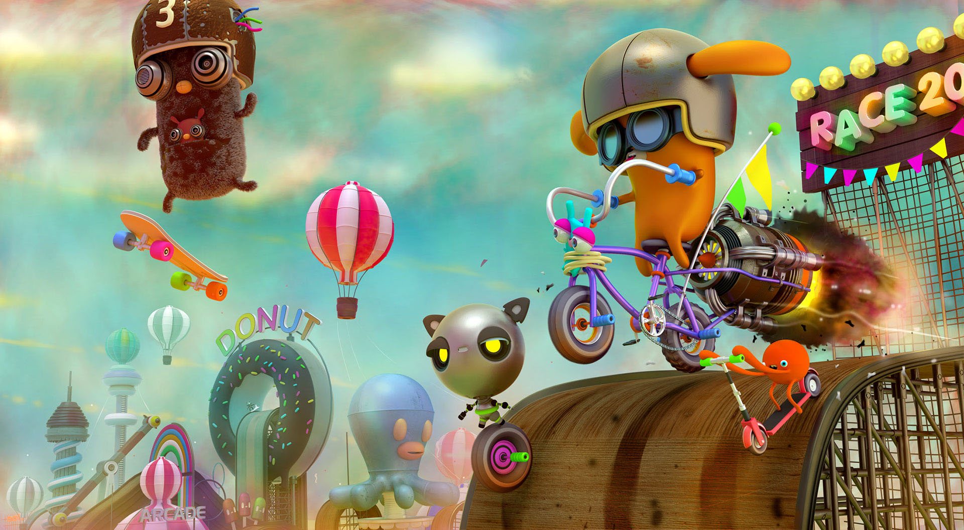 robots characters Fun design 3D pokedstudio wales cardiff art print.jpg