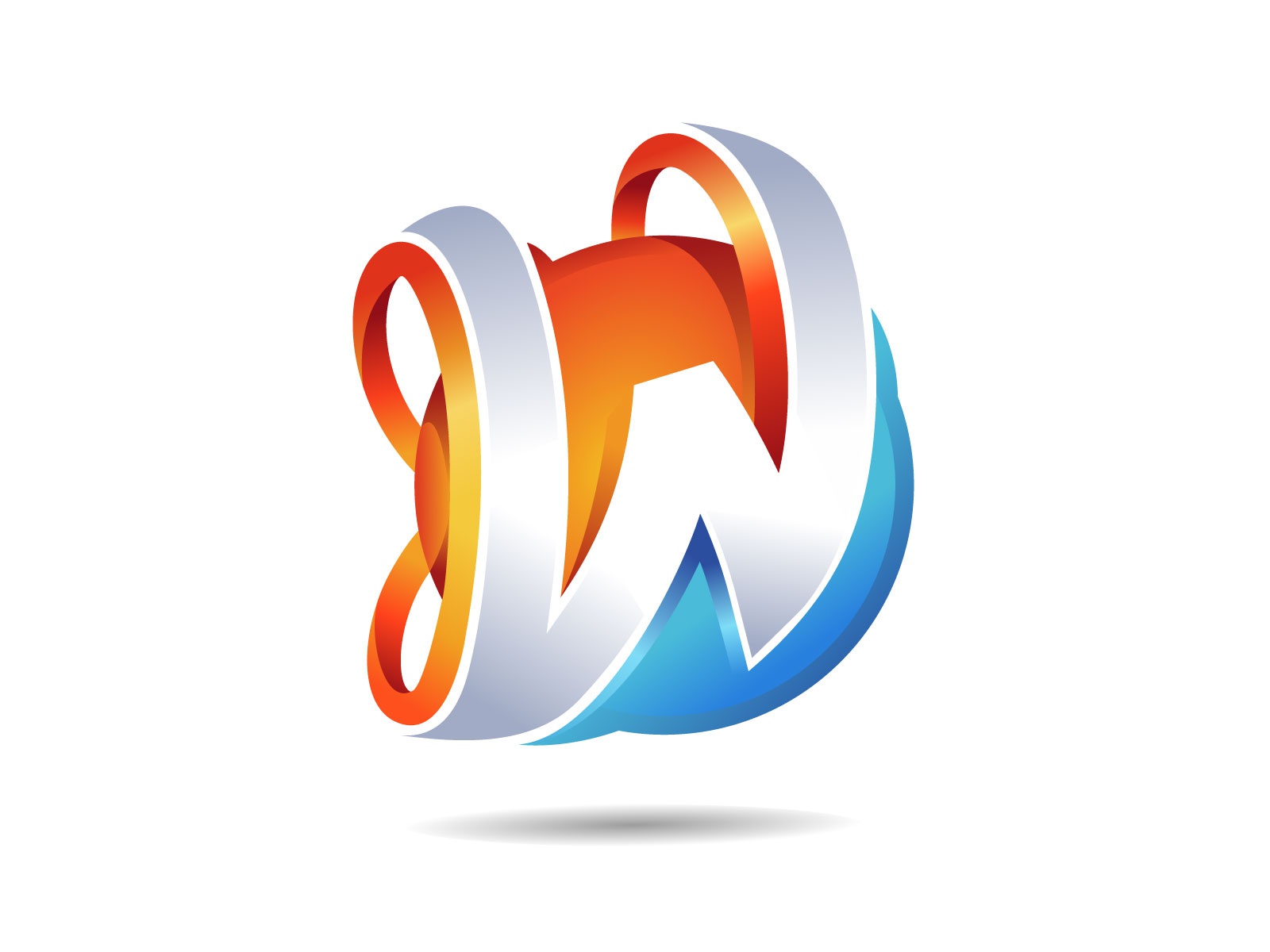 3D Letter W Logo colorful logomark logo design realistic app icon crea.jpg