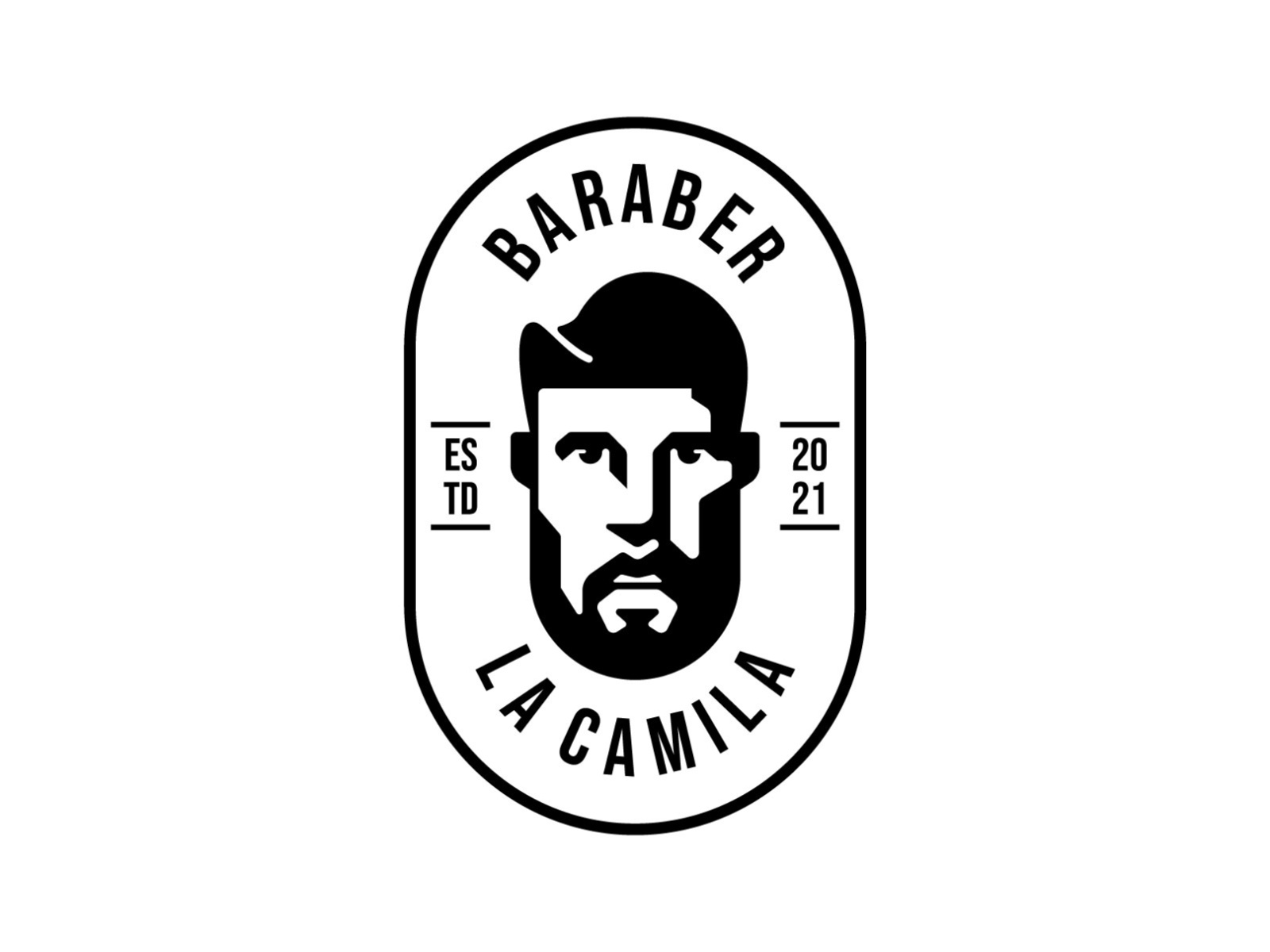 Baraber bearded beard man badge symbol illustration vector branding sh.jpg