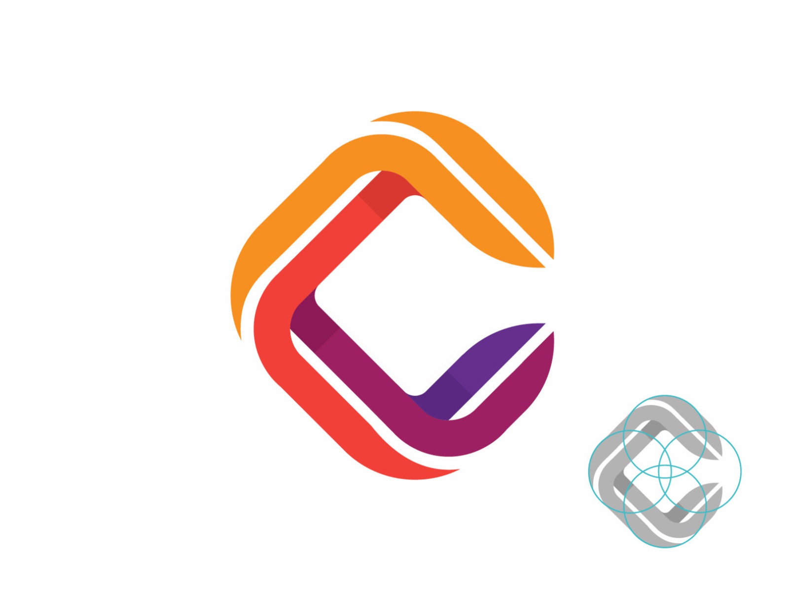 C Logo mark smart button play negative space monoline designer logotyp.jpg