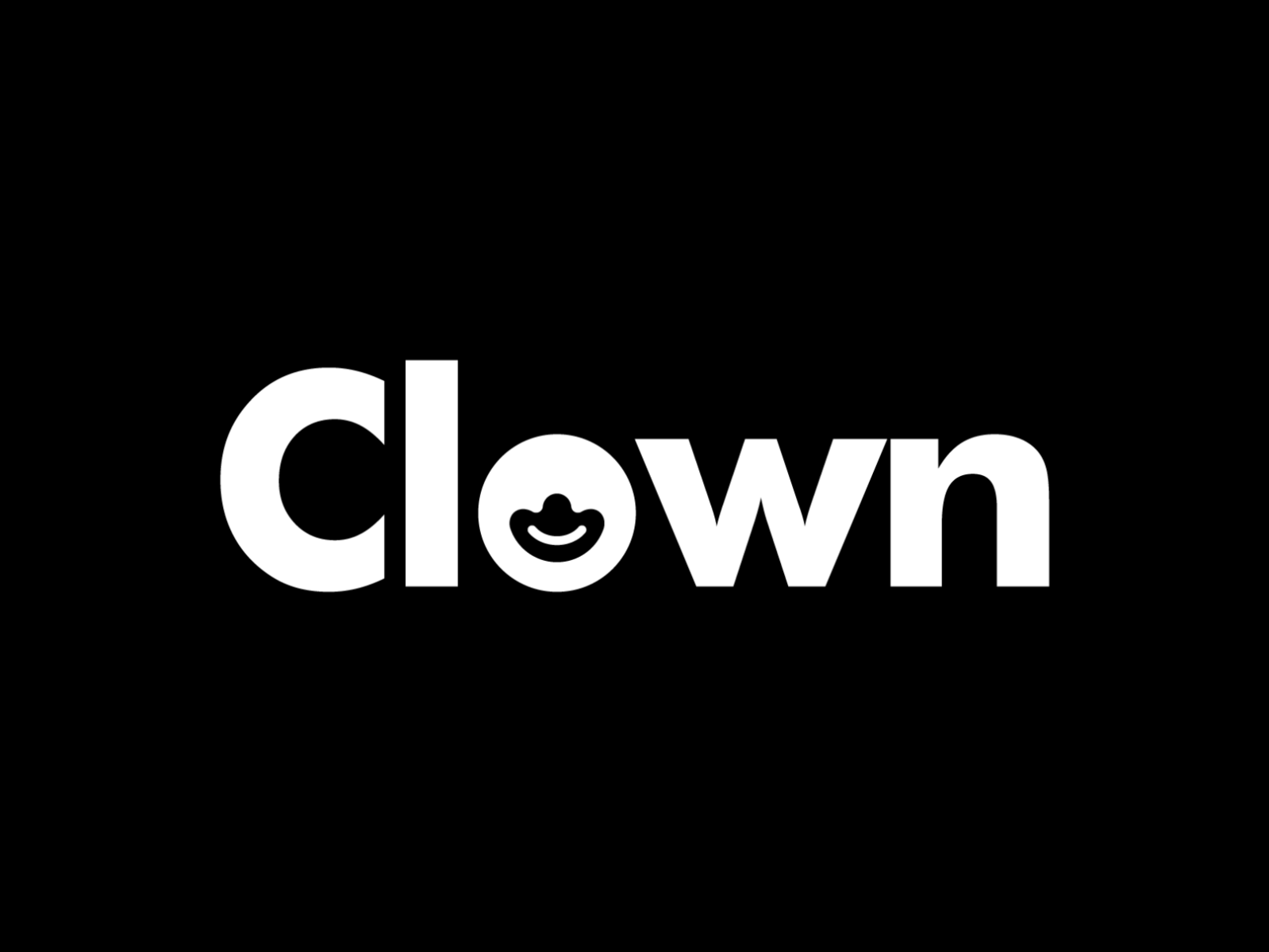 Clown clown logo smile typography face happy wordmark letter symbol ma.png
