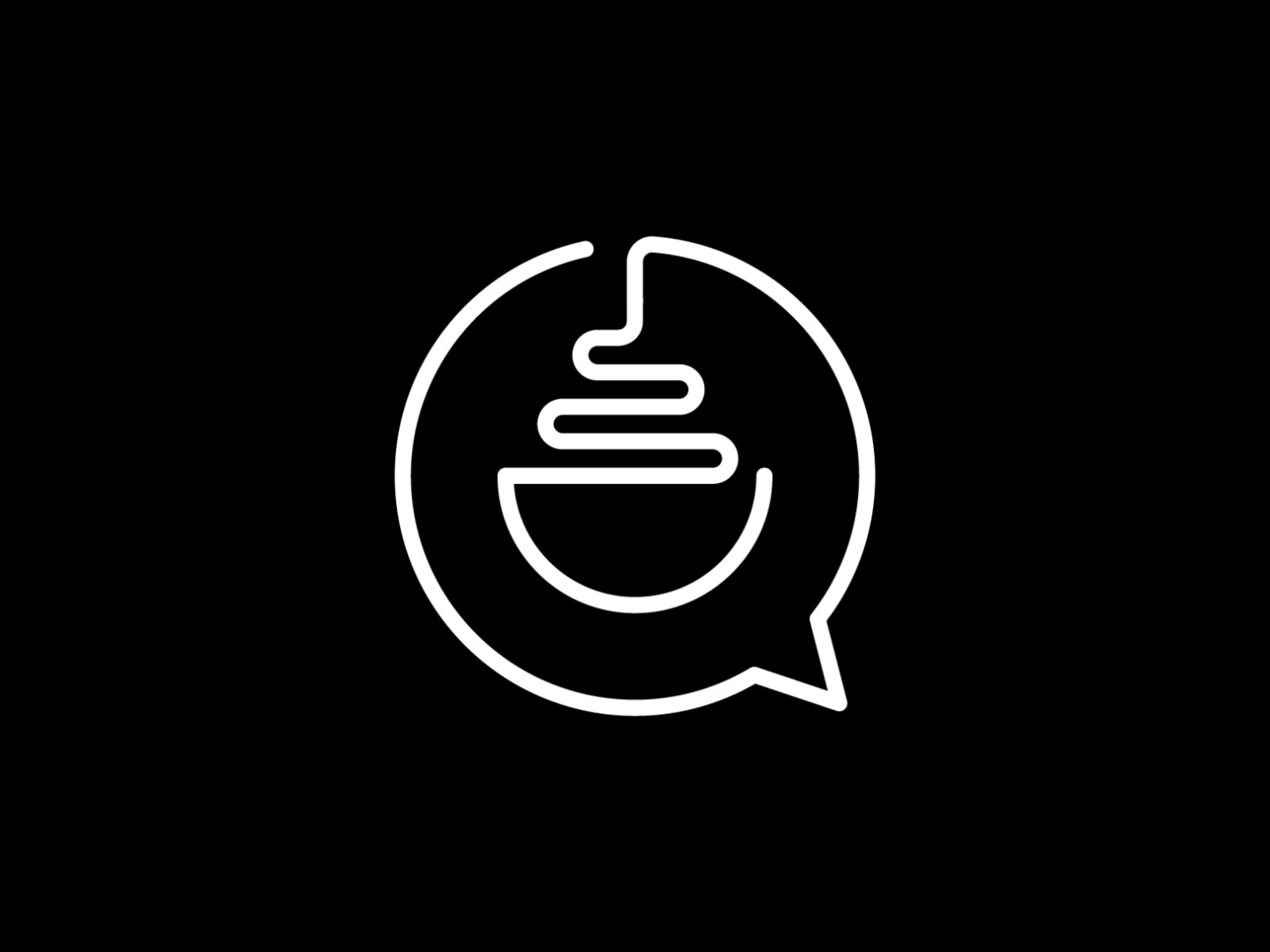 Coffee Talk Logo - Concept speak chat design minimal clever quote word.jpg