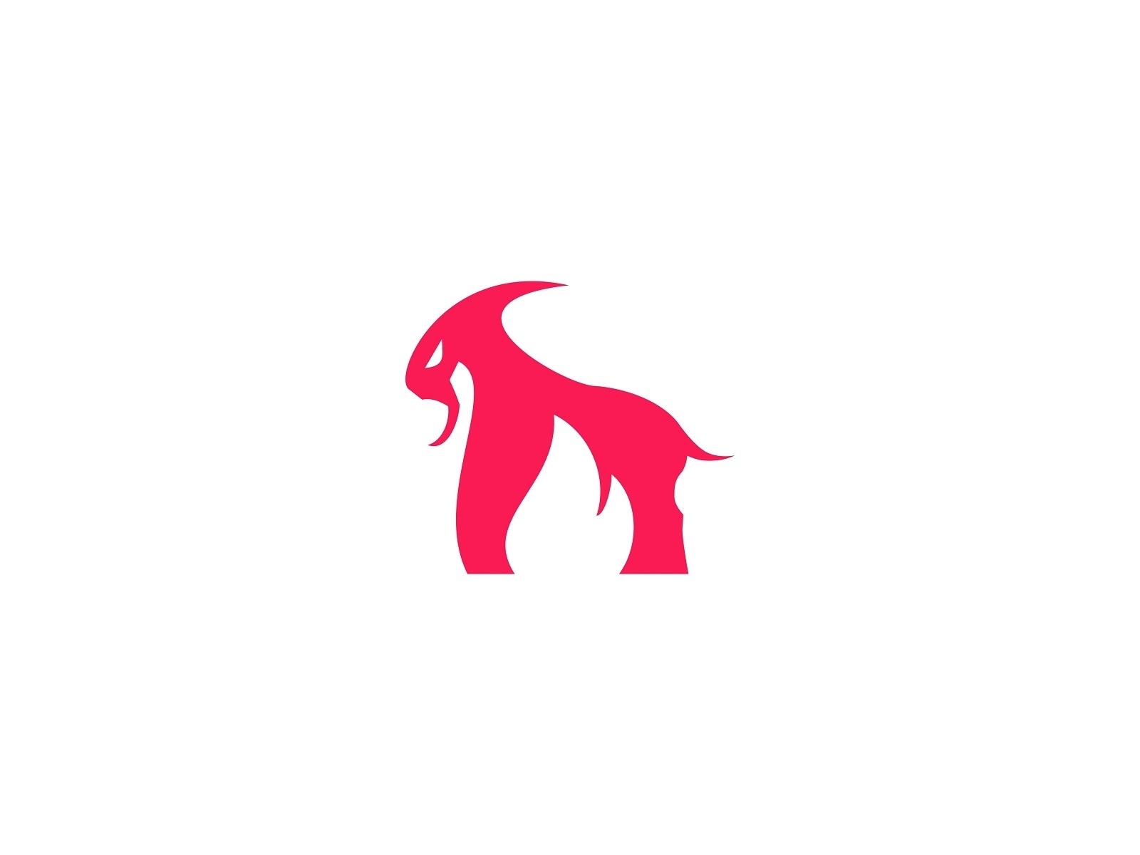 Goat Fire illustration flat lettering animation icon vector design log.jpg