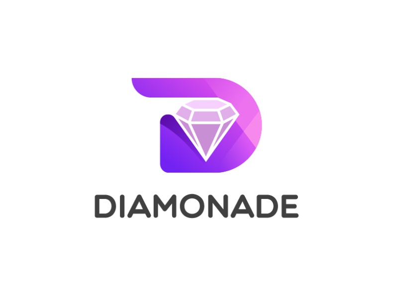 Letter D + Diamond Logo vector ux ui gradient symbol jewelry mascot lo.jpg